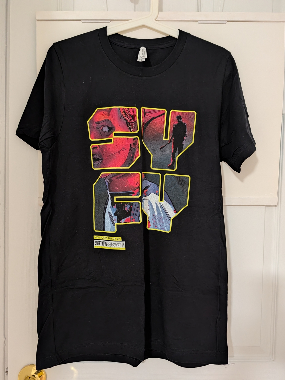 Bella Canvas Black Short-Sleeve Tee with SYFY Graphic